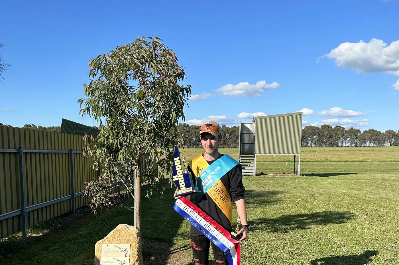 CHAMPION SHOOTER: Rhys McGauran took the overall honours on Sunday in the inaugural Ernie Williams Memorial Shoot at the Wangaratta Clay Target Club.