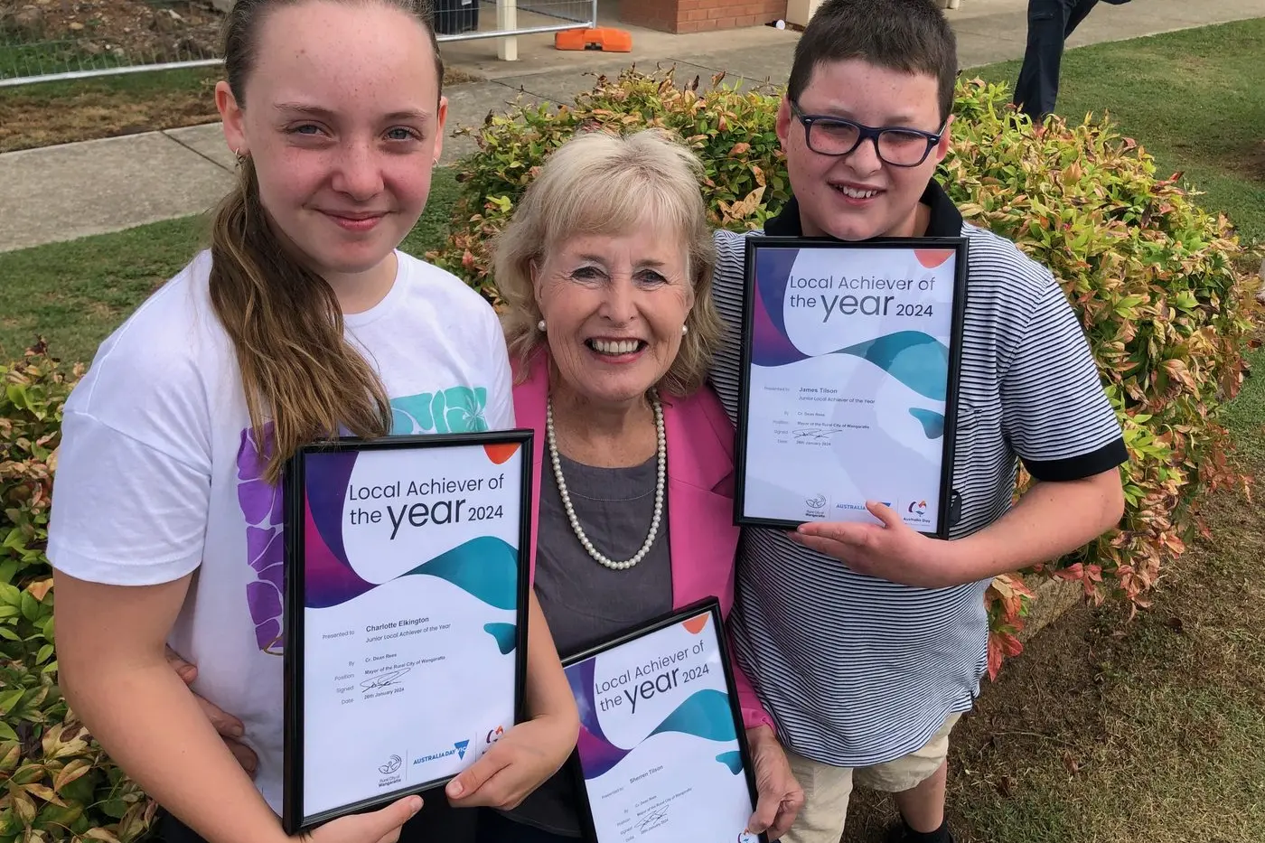 WHOROULY\\'S BEST: Local achievers recognised for their contribution to the community, (from left) Charlotte Elkington, Sherryn Tilson and her grandson James Tilson.
