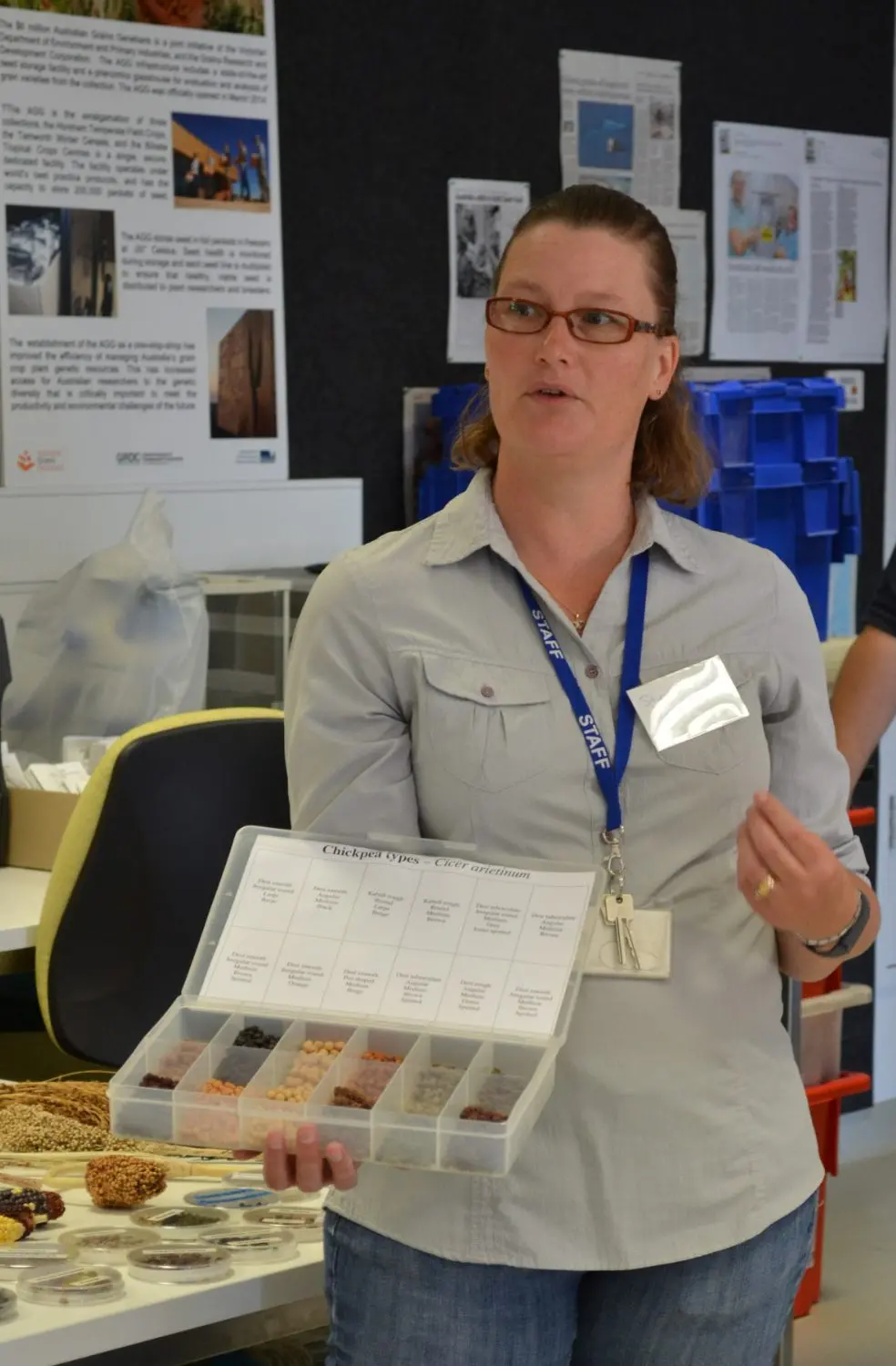 PRESERVING SEED GENETIC RESOURCES: Agriculture Victoria researcher and leader of the Australian Grains Genebank Dr Sally Norton. Id:36054