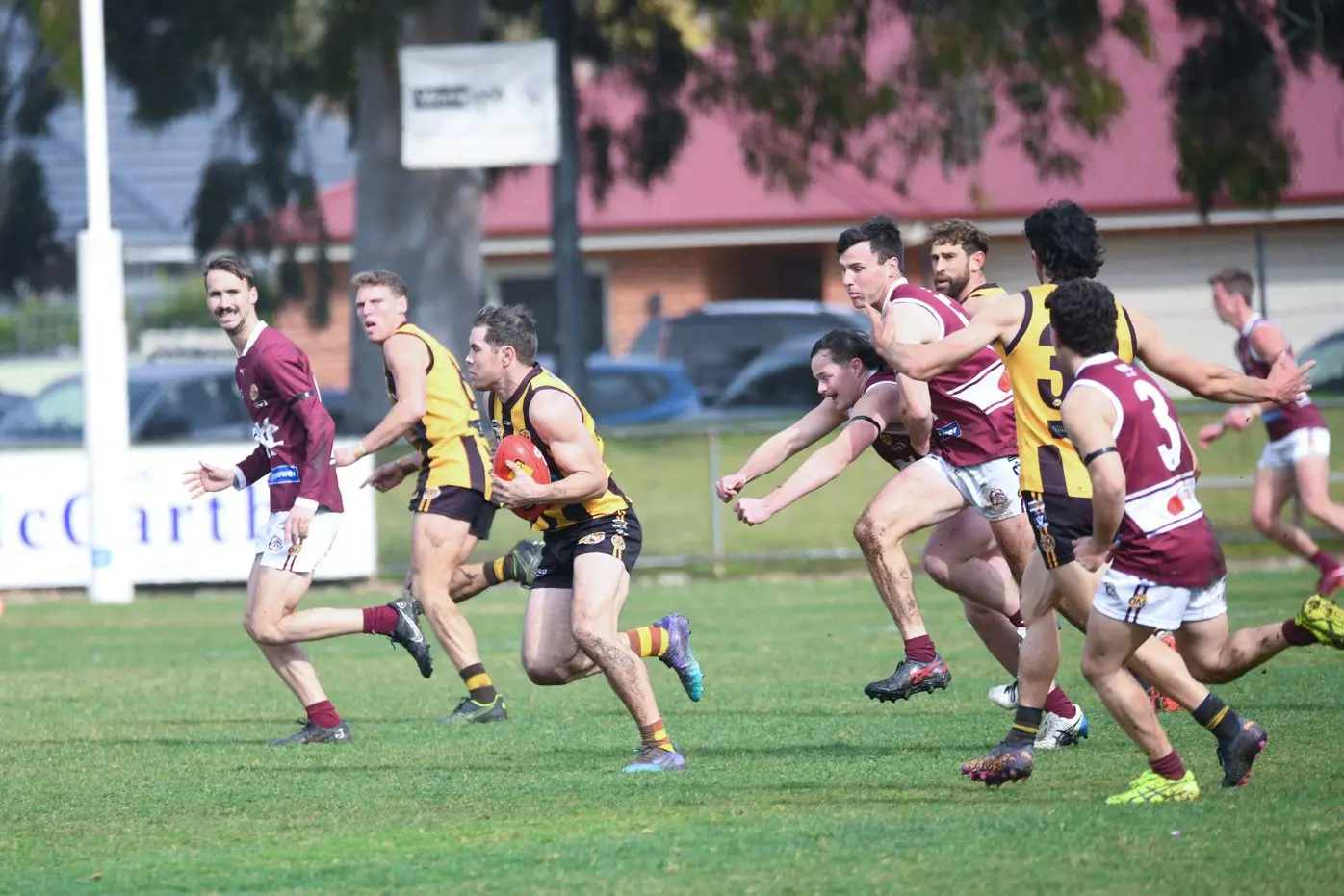 SMOOTH MOVER: Brodie Filo in action for Wangaratta Rovers this season. PHOTO: Kurt Hickling Id:29698