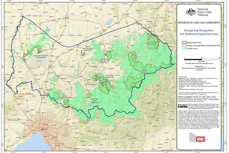 ALPINE MAP: The large area of land that has been transferred to the Taungurung Corporation has caused anguish to the Dhudhuroa people.