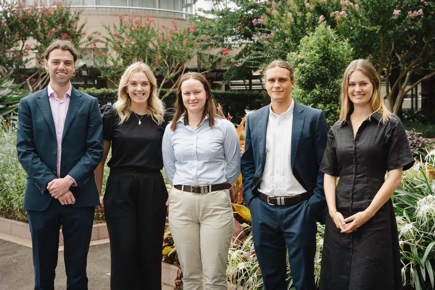 FUTURE LEADERS: Some of the Rabobank current graduate program cohort are (from left) Jesse Nichols, Moni Lambert, Grace Bowd, Angus Keeble and Milly Bell.
