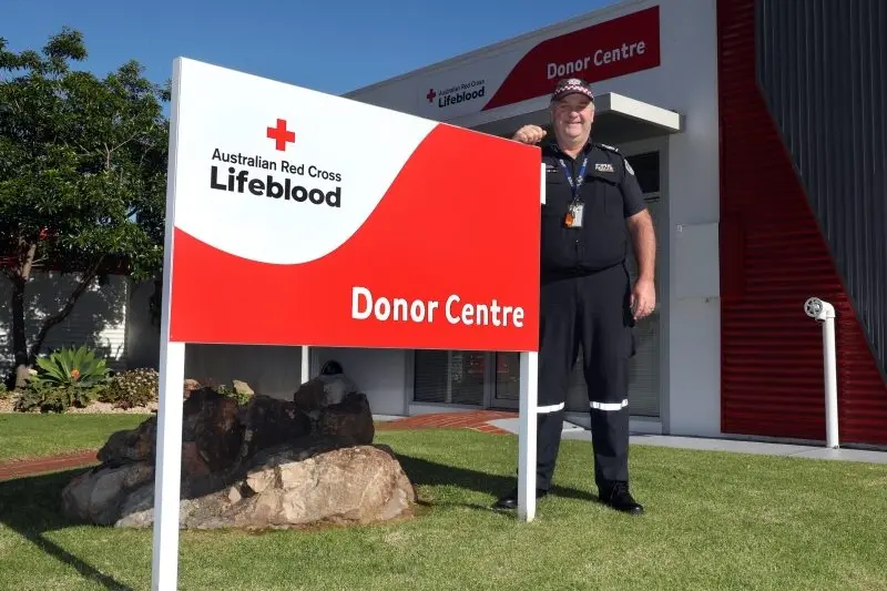 HAPPY TO GIVE: CFA District 23 commander Paul Horton is encouraging other members to get involved and donate blood for this year\\u2019s Emergency Services Blood Challenge. PHOTO: Kieren Tilly