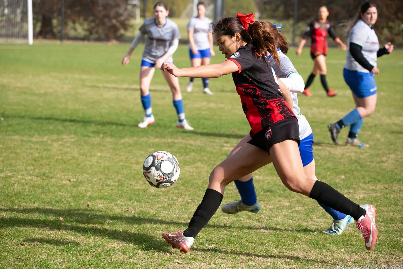 FIGHTING FOR FINALS: Angel Mendoza and the Lady Devils will look to maintain their position in finals against Cobram. PHOTO: Kat De Naps Photography