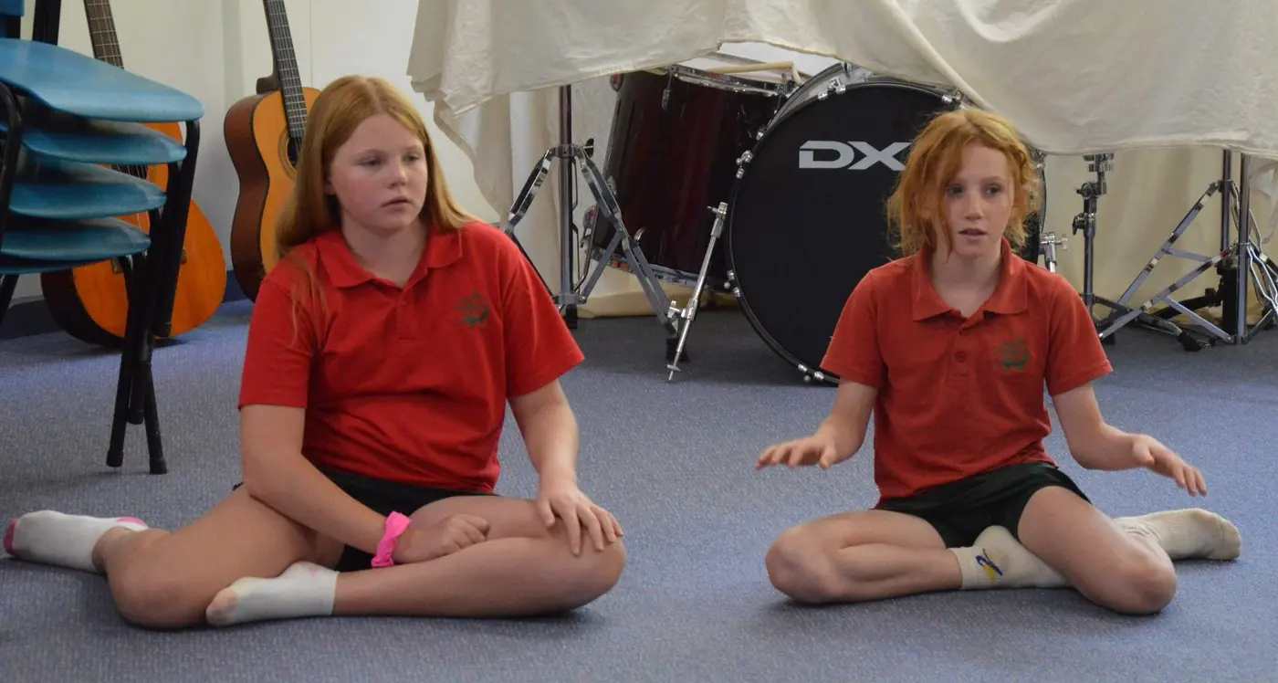 Students sharing benefits of Breath Circle