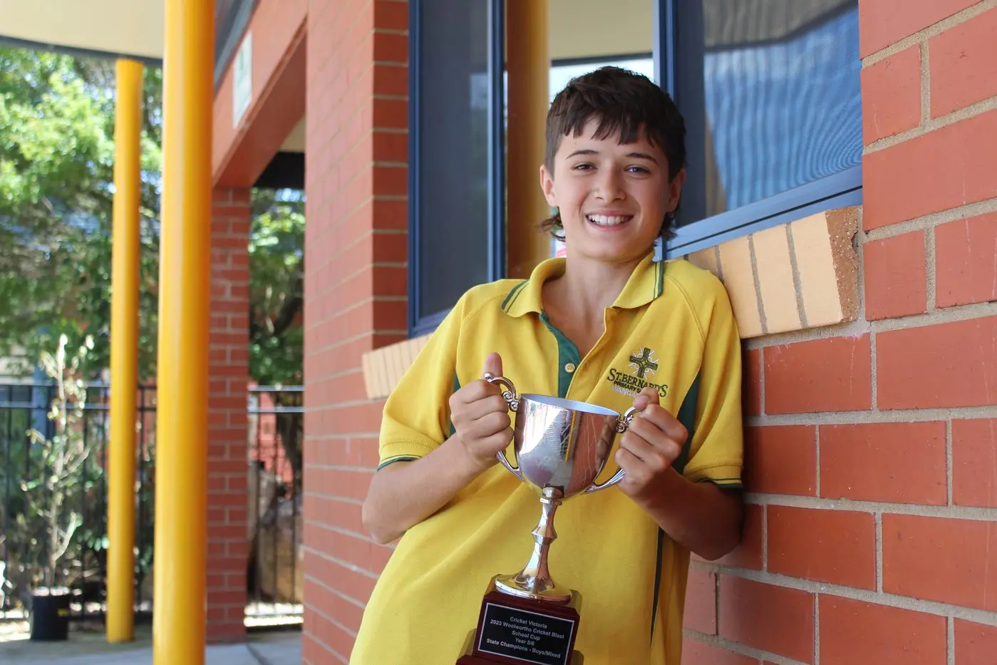 RISING STAR: Sam Elkington qualified for four different School Sport Victoria state finals this year, winning the primary cricket blast state championship with St Bernard\\'s Primary School. PHOTO: Bailey Zimmermann