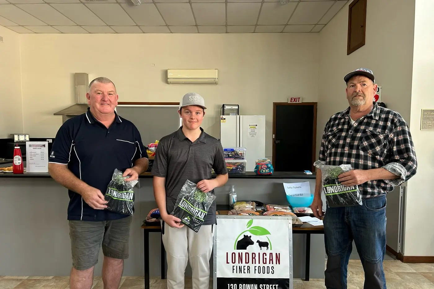 TOP SHOTS: Shooters (from left) Marty Seymour, Finn McBurnie and Russell Barnes after the latest shoot.