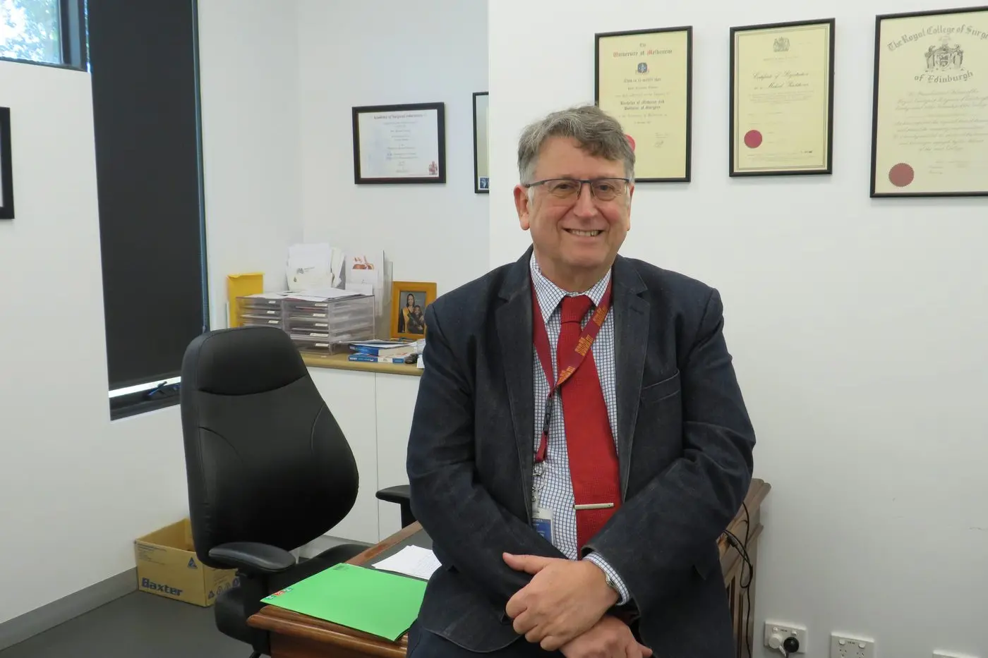 CALLING TIME: Wangaratta surgeon Peter Thomas will retire at the end of May, following a 29-year career in the rural city.  PHOTO: Simone Kerwin