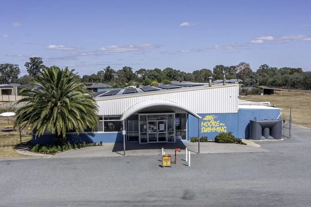 LOOKING TO THE FUTURE: Moore Than Swimming, a swimming education centre which has operated in Mason Street since 1998, is scheduled to be auctioned on-site on Friday, 9 May.
