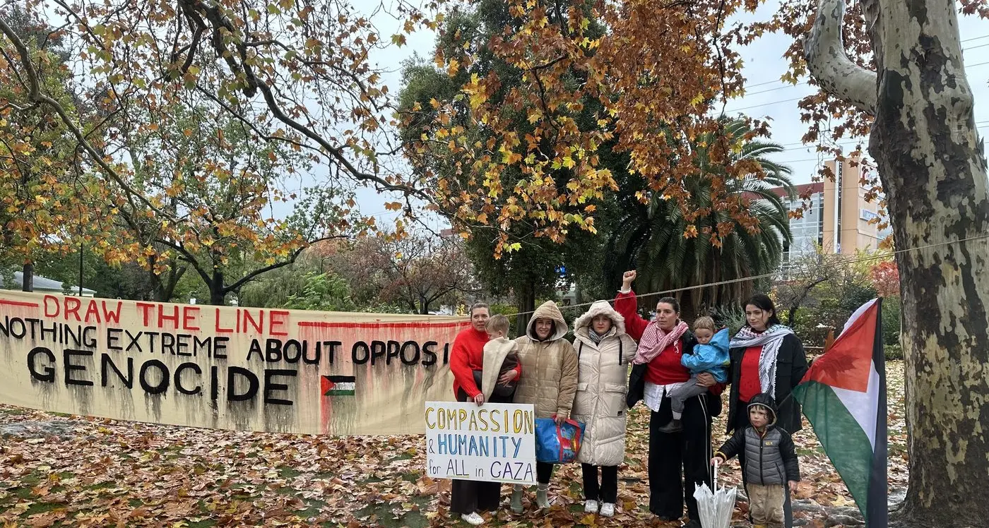 Draw the Line vigil shares poignant messages