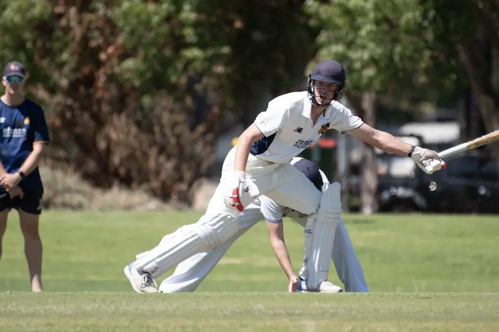 NO RUN: Paddy McNamara declines a single in the Hawks match against City Colts. PHOTOS: Melissa Beattie