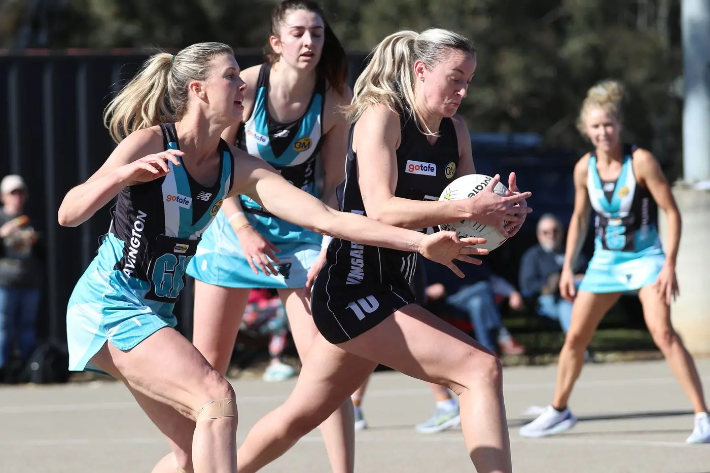 THE TARGET: Amanda Umanski has been outstanding as GS for the Pies this season. PHOTOS: Mel Beattie