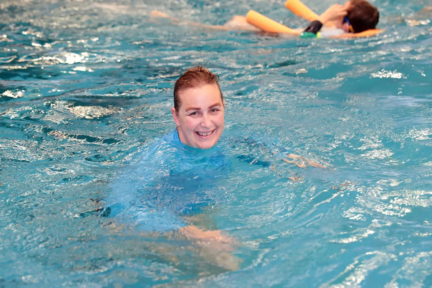 JUMP IN: The Rural City of Wangaratta will help 10 locals become qualified swimming instructors so that, like current teacher Melissa Niklaus, they can pass on vital water survival skills.  PHOTO: Kieren Tilly