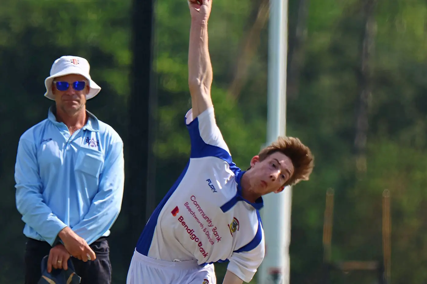 BOWLERS\\' DAY: Tim Cogger and the Beechworth bowling attack have a chance to secure a top three finish if they can bowl Benalla out for 270. PHOTO: Janet Watt