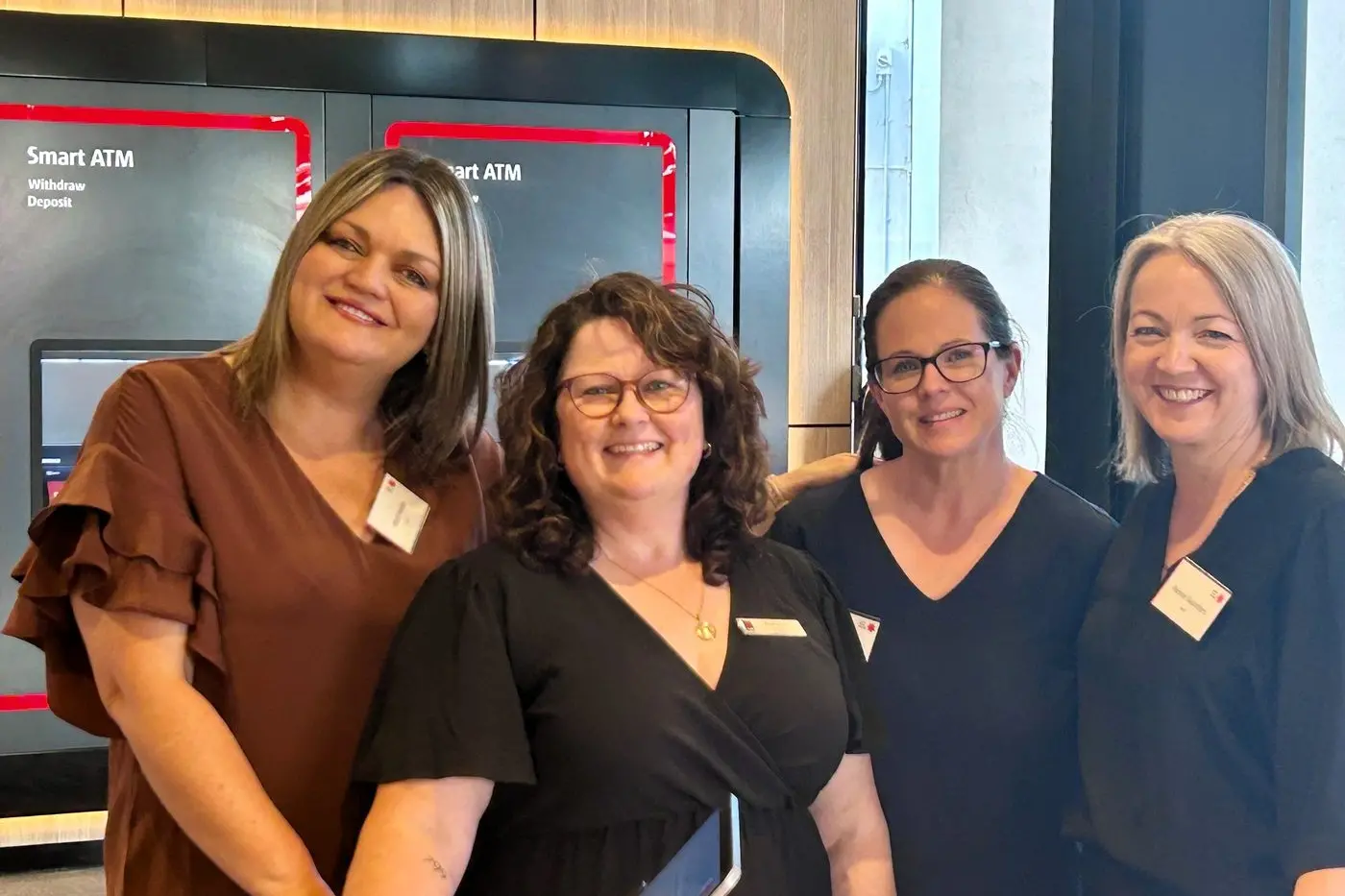 NEW HUB: NAB\\u2019s Misti-Lee Nagle, Narelle Don, Jemma O\\u2019Meara, and Renee Saunders celebrated the new hub opening.
