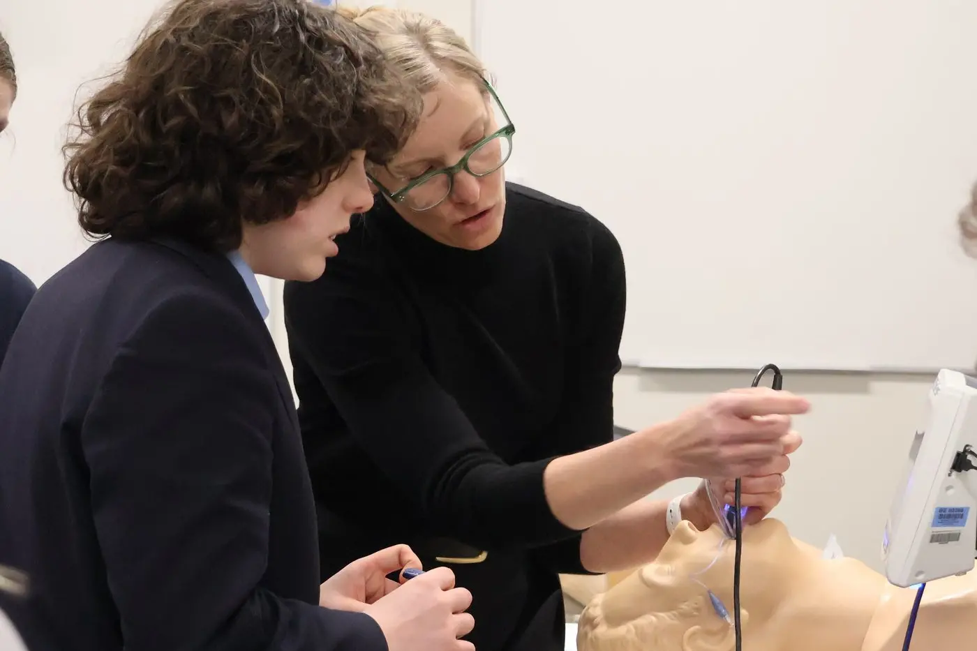 CAREERS INSIGHT: CCW student PJ Lacy was among those taking the opportunity to learn more, from Dr Jade Radnor.