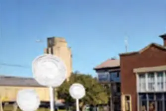 WELCOMING BEACON: Commuters at the Wangaratta Railway Station entry will be greeted by an Aboriginal artwork depicting the weaving craft used by Indigenous people to make baskets.