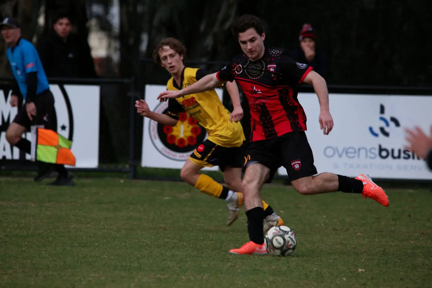 UNDERDOGS: Adam Jordan and the senior Devils will look to pull off the upset of the year against second-placed Albury Hotspurs. PHOTO: Kat De Naps Photography