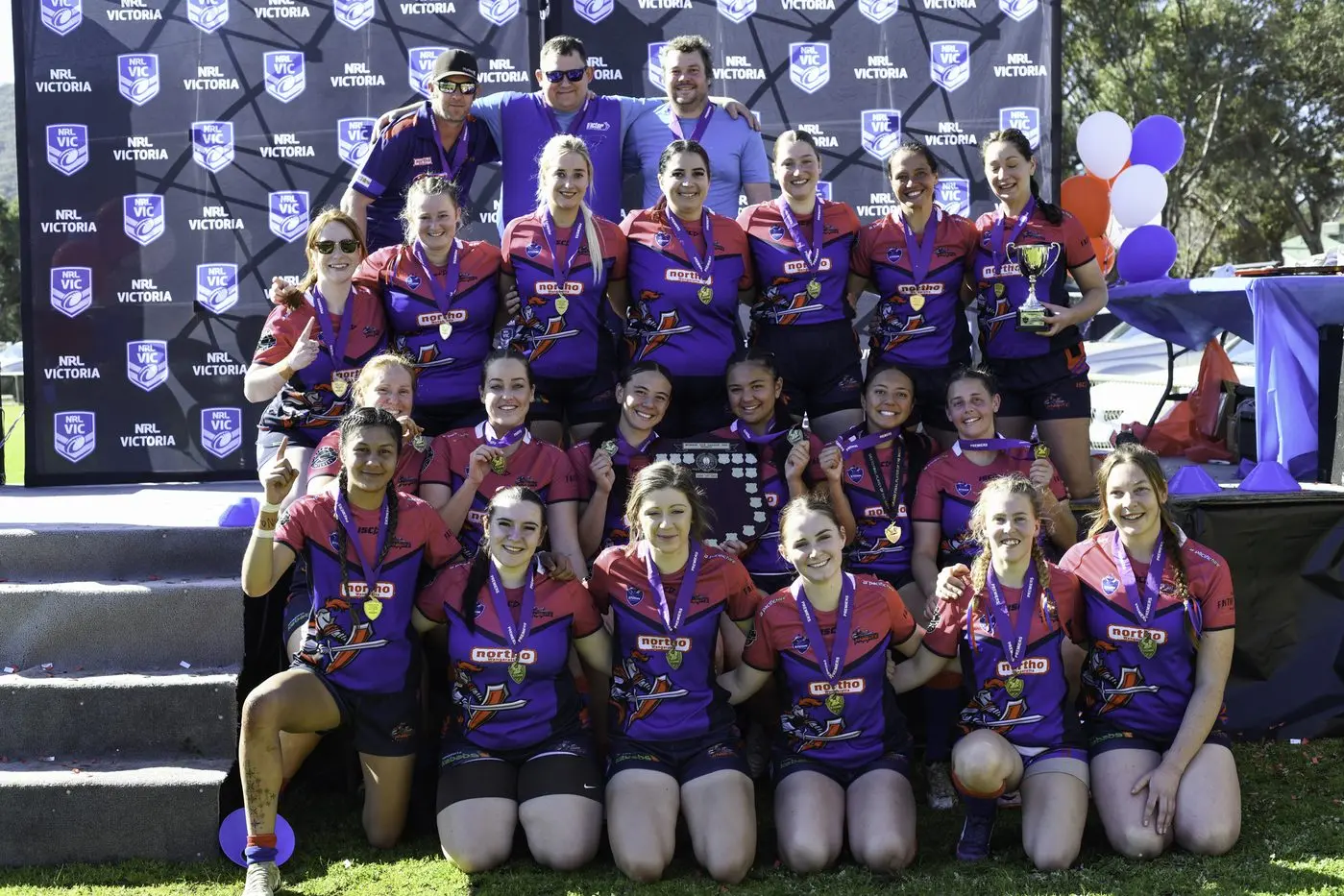PREMIERS: The winning Wangaratta Knights team. PHOTO: Girl In The Crowd Images