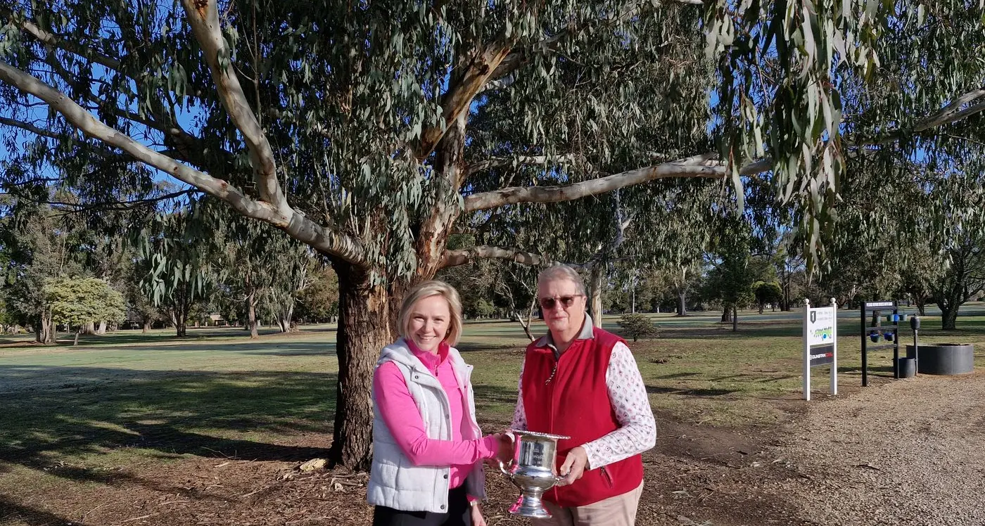 Carol Coghill wins singles knockout final