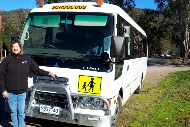 ON THE ROAD: School bus driver Josie Sampson from Sammoy Bus Service would like to see the Wangaratta-Whitfield Road made safer for all the regular road users. PHOTOS: Anita McPherson