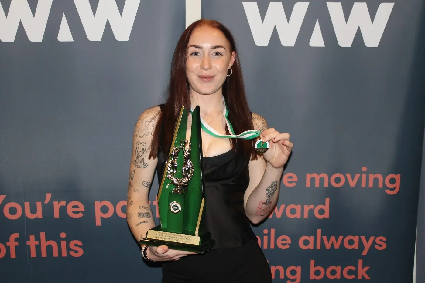 BEST AND FAIREST: Tahlia Matthews-Vincent received the maximum votes in four of the last six matches to claim her first Fay Morgan Medal. PHOTO: Nathan de Vries