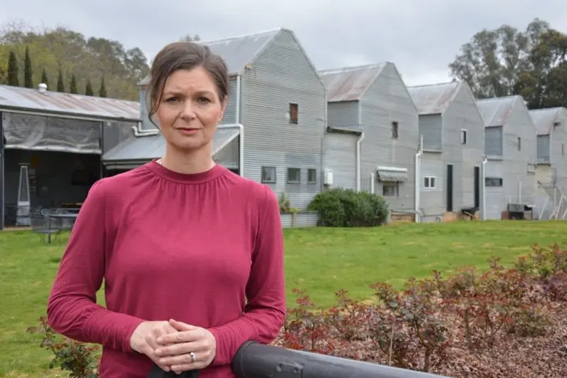 OPEN FOR BUSINESS: Natalie Pizzini from Pizzini Wines said businesses in the Upper King Valley have their COVID Safe plans in place and are ready to go, but visitors from the New South Wales border can\\u2019t come. PHOTO: Anita McPherson