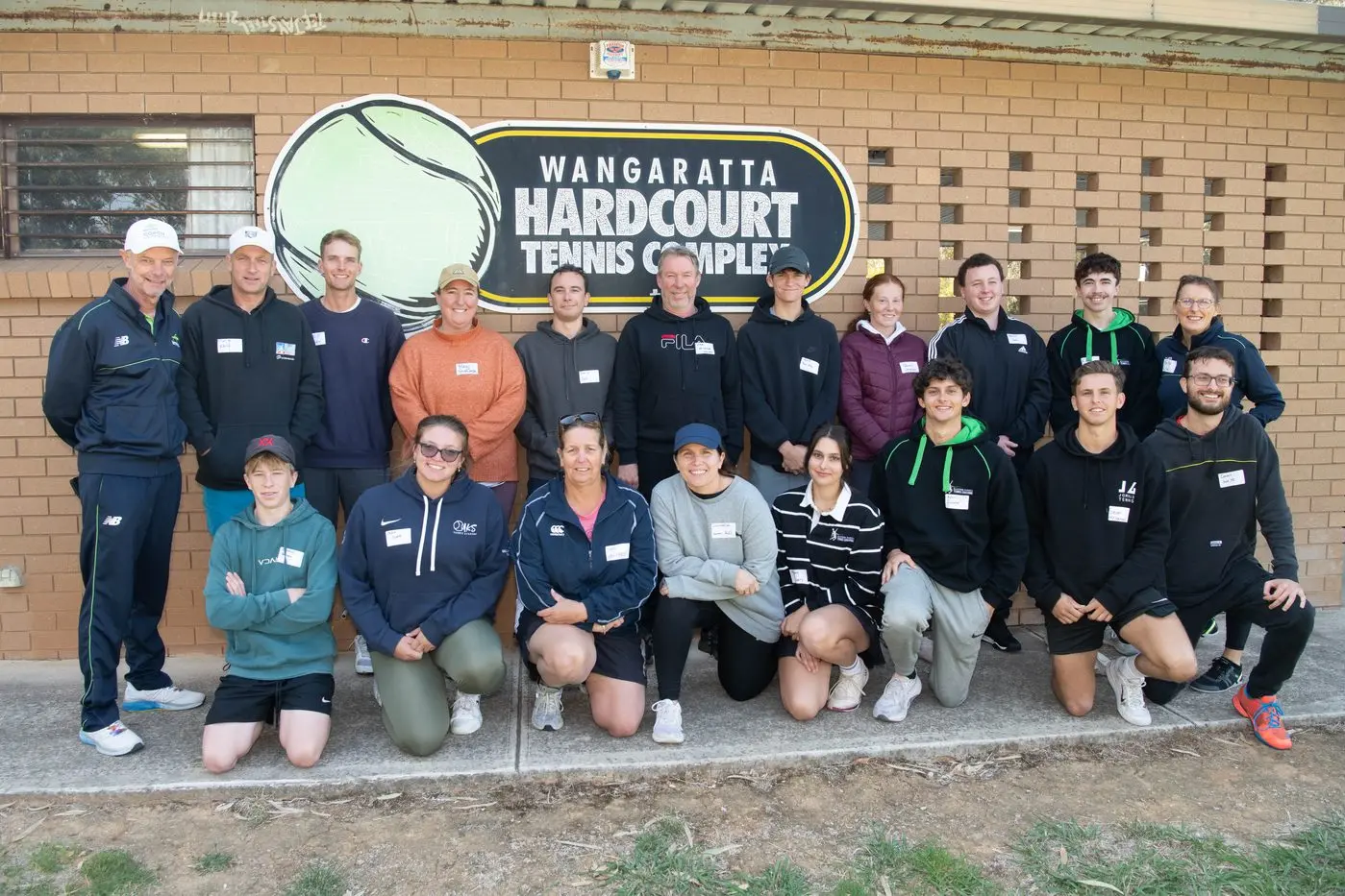 GROWING FIELD: Jon Watson (back, far left) and Fairlie Lamond (back, far right) pictured with the 17 Regional Level 1 Development Course participants. PHOTO: Kurt Hickling