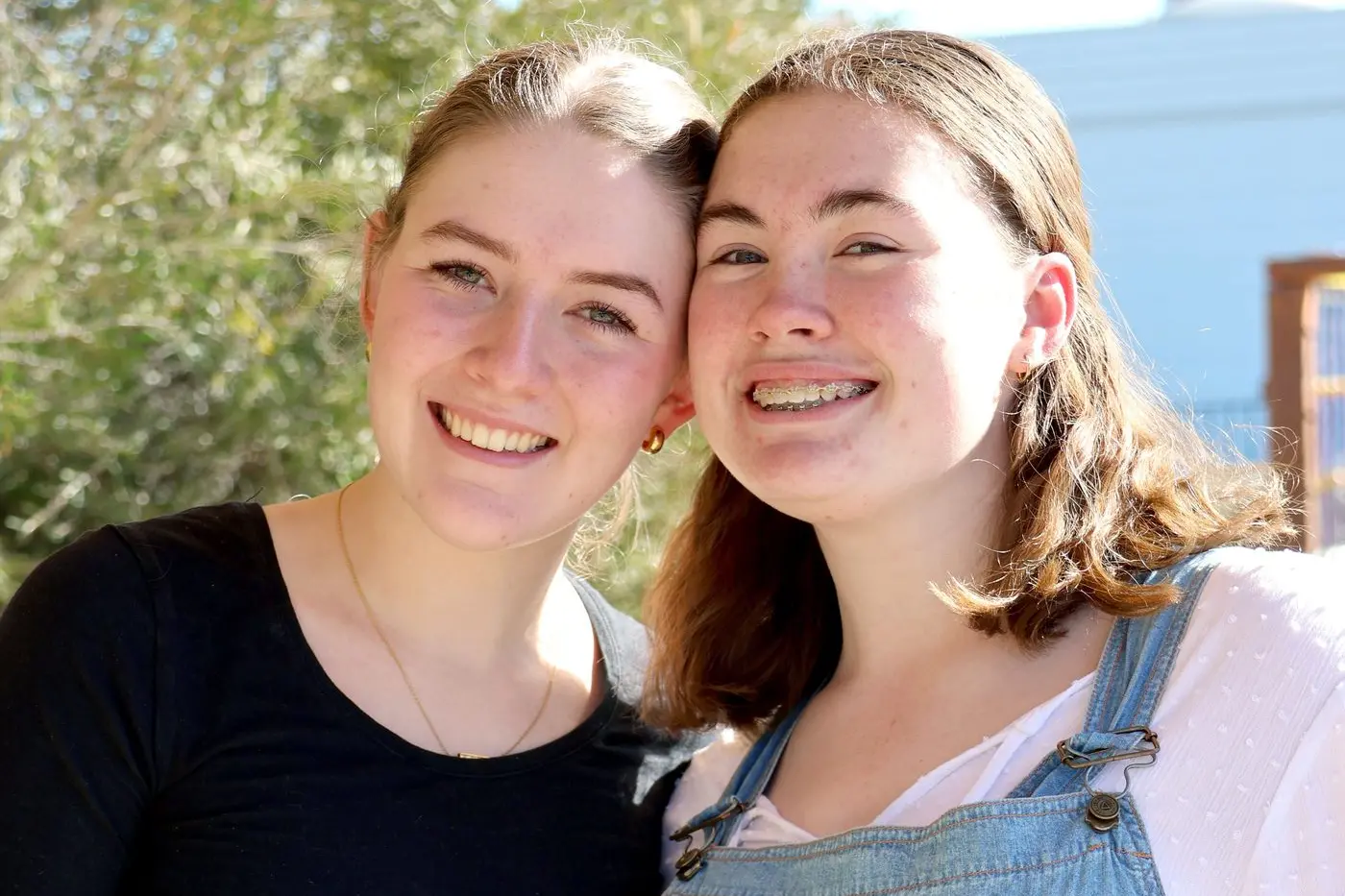 MOTHER-DAUGHTER DUO: Georgie Edwards (left) as Sophie Sheridan and Makenzie Clark as Donna Sheridan.