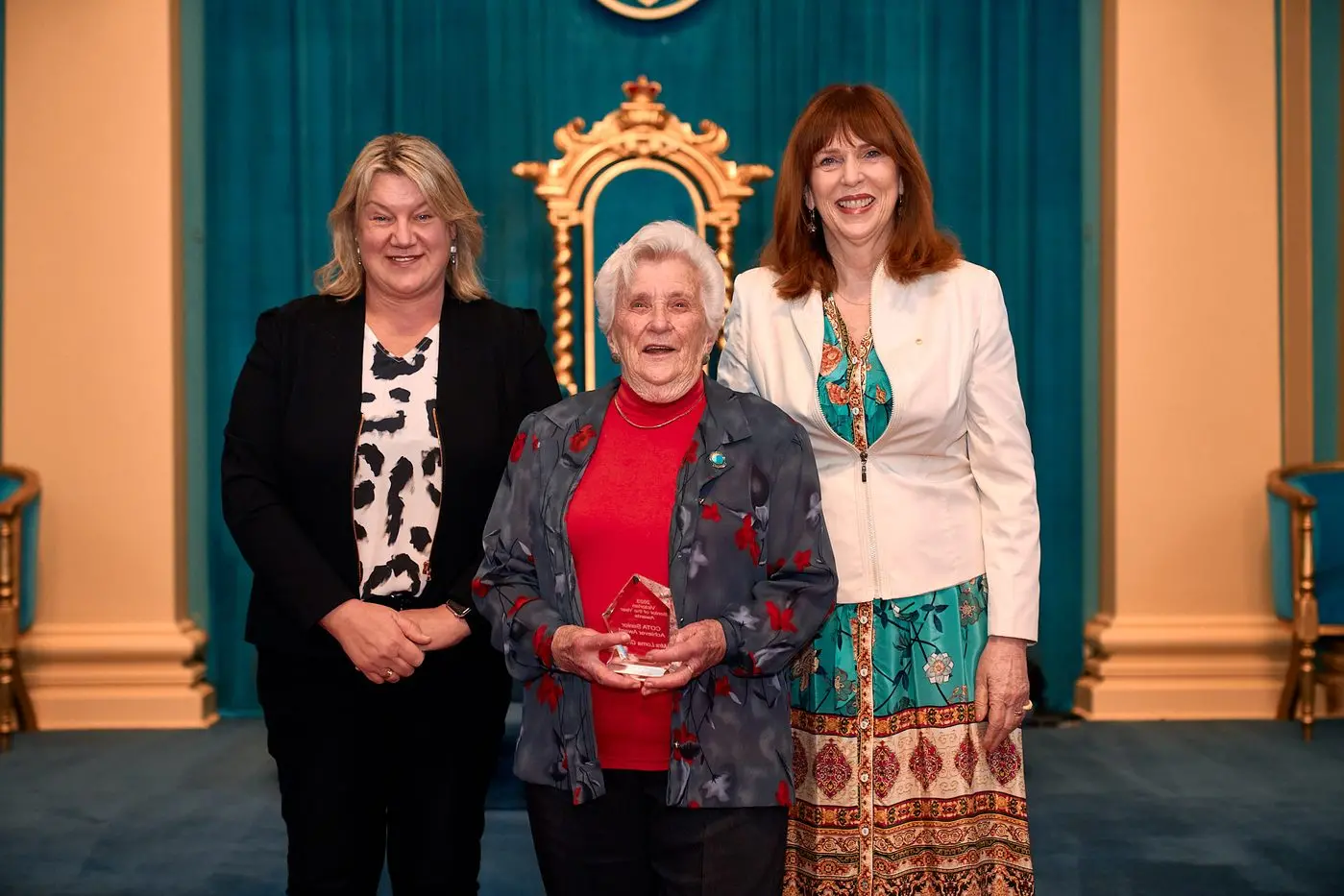HUGE HONOUR: Nominations for this year\\'s Victorian Senior of the Year Awards have opened, which encourages community\\'s to nominate their most outstanding senior\\'s like Beechworth\\'s Lorna Green (centre) who claimed an award at last year\\'s ceremony.