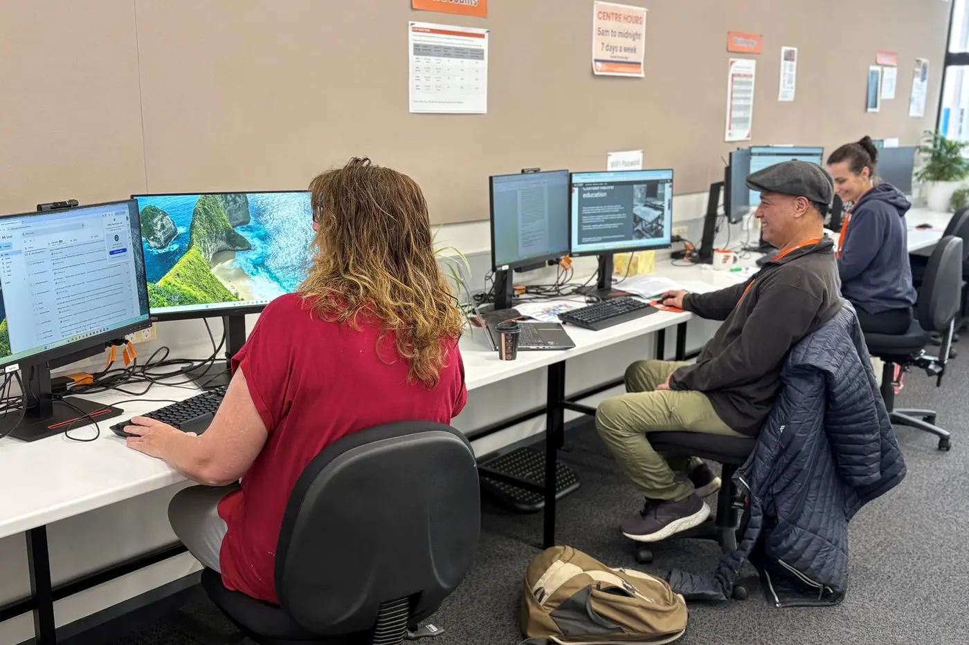 CUC LEARNING COMMUNITY: Students using the Country Universities Centre in Wangaratta have found that it\\'s a great place to study among other likeminded people.