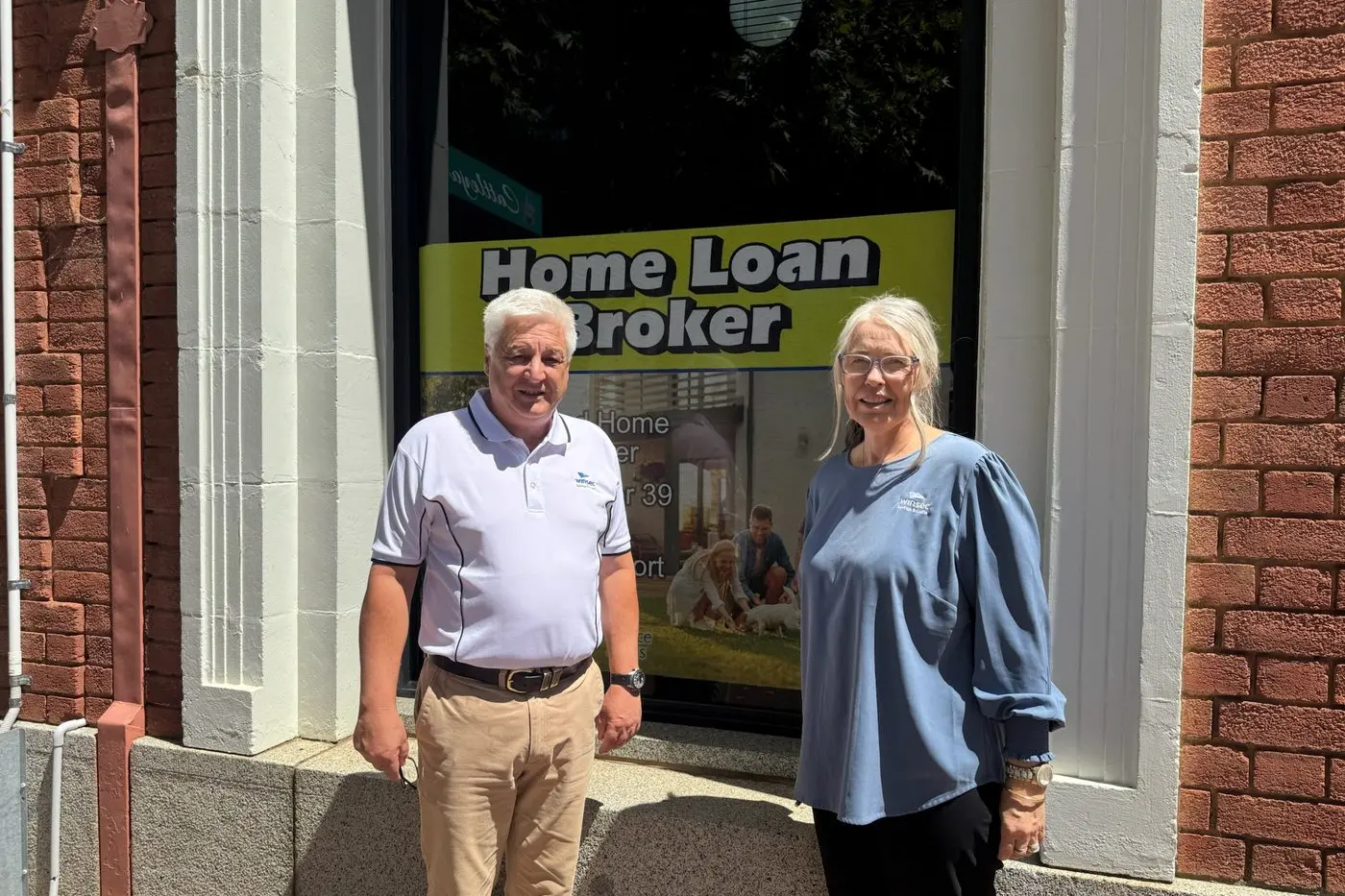 CASH RATE SHIFT: Managing director Tony Ruvolo and loan officer Pip Wright at Winsec Savings & Loans.