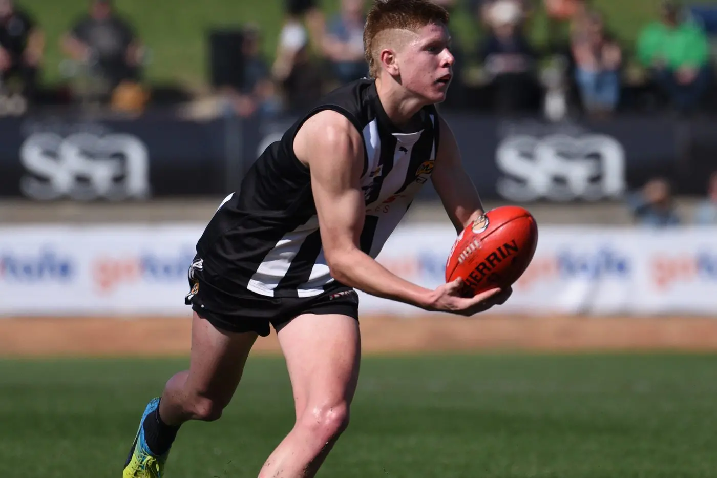 WELL DESERVED: Charley Holland\\u2013Dean is one of 15 local players to be selected for the Murray Bushrangers\\' pre\\u2013season. PHOTO: Melissa Beattie Id:33440