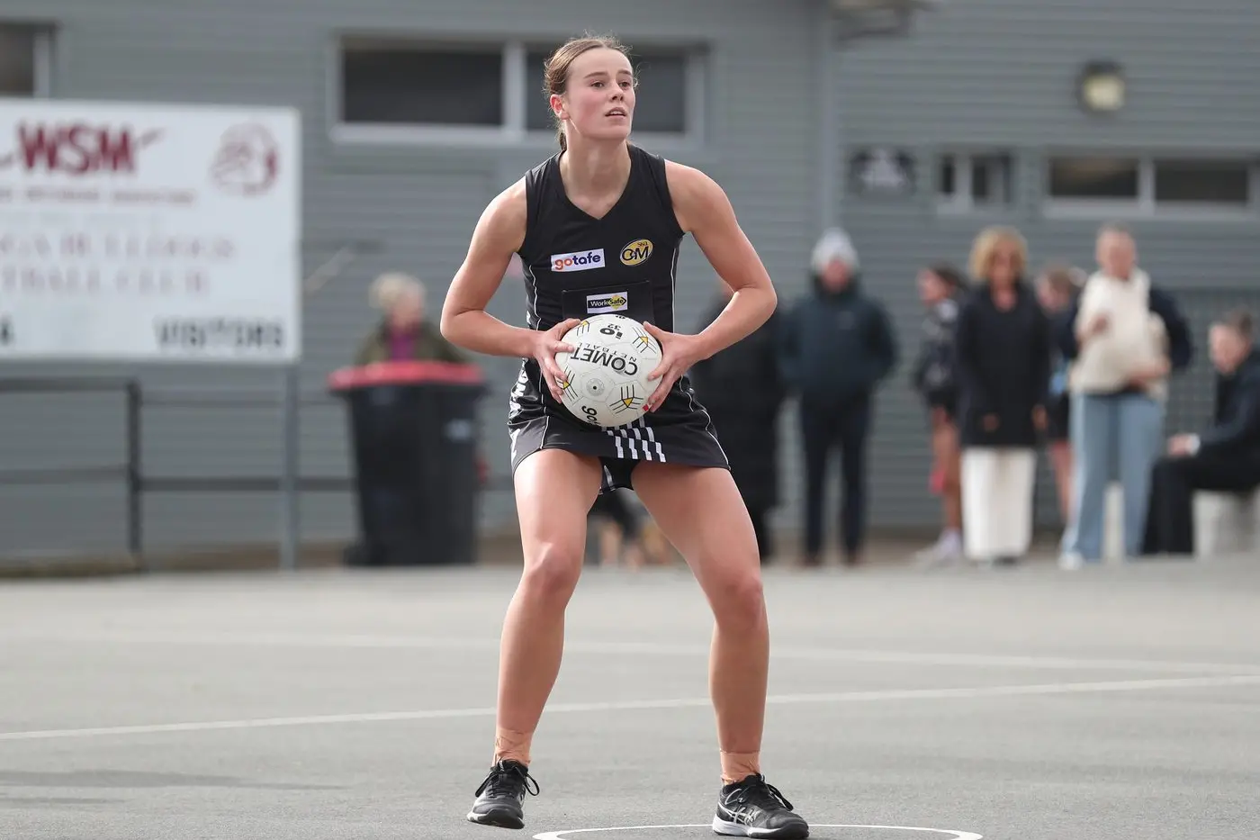 MOVING ON UP: Olivia Holmes, from B grade defender to A grade mid court player.