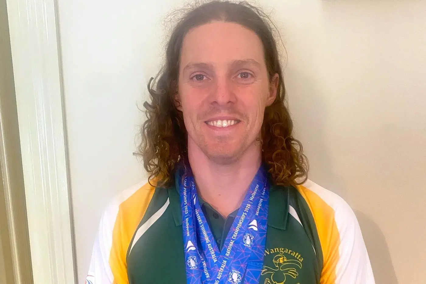 LOCAL LEGEND: Aron Lombardi took home three medals and two national titles at the 2025 Masters Swimming Australia National Championships at MSAC in Melbourne.
