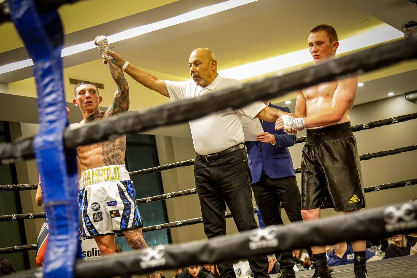 WINNER: Michael Gambold fought his way to a debut professional win on Saturday. PHOTO: Vinh Nguyen Photography
