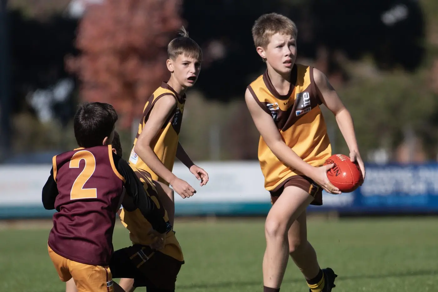 THE POINTY END: Max O\\'Keeffe and the Centrals kick off the WDJFL finals series with their under 12 elimination final against Benalla Red on Sunday. PHOTO: Melissa Beattie