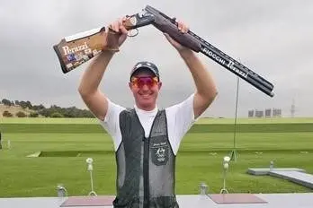 WORLD CHAMP: James Willett won gold in the men\\'s trap event at the ISSF World Cup in Baku, Azerbaijan.
