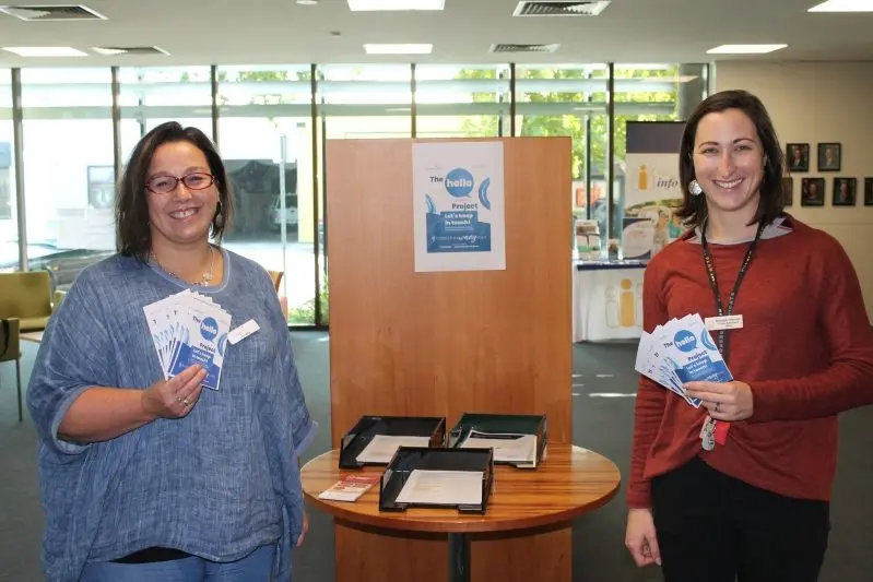 DON\\u2019T GO IT ALONE: A team of friendly staff are waiting for your call during these tough times. Pictured are Gateway Health clinical systems manager Jonelle Hill-Uebergang and council project and recreation officer Monique Hillenaar. PHOTO: Steve Kelly \\n