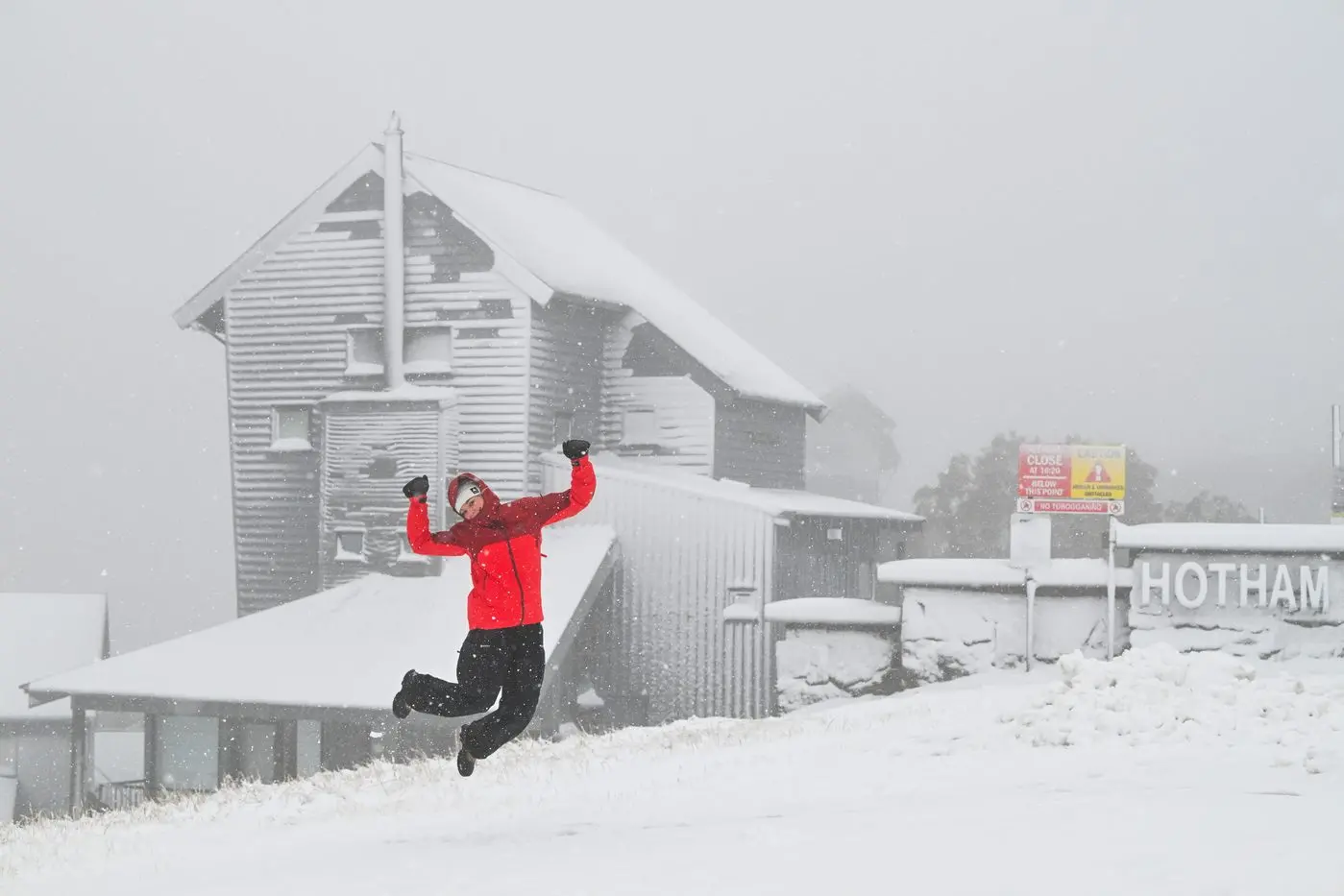 WE HAVE LIFTOUT: Hotham local Libby Chirnside 28, was enjoying the fresh snow at Hotham this week. Both  Hotham and Falls Creek have got lfits running Saturday to start their season. PHOTO: Chris Hocking, Vail Resorts