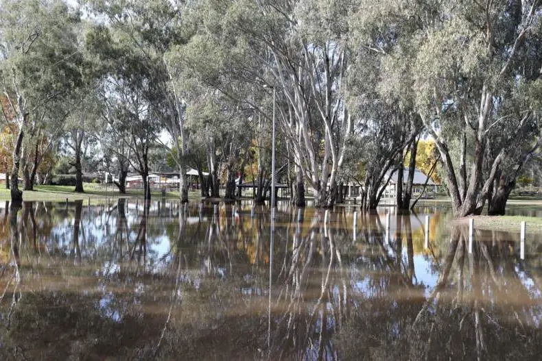 BE PREPARED: SES is warning the community in advance of the potential for spring flooding throughout the North East. Pictured is Apex Park after minor flooding earlier in May this year.