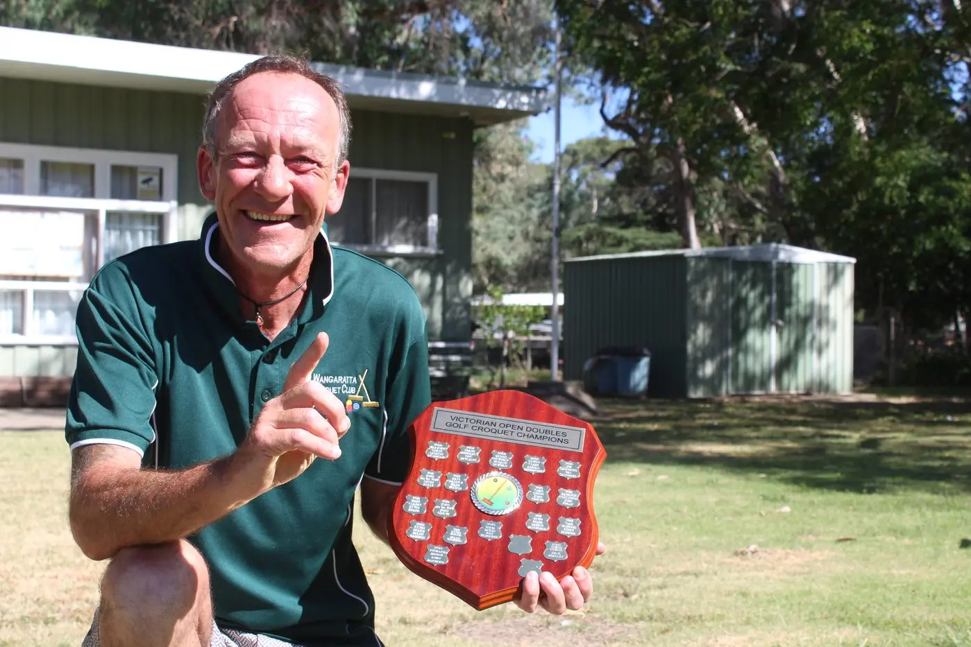 A WINNER\\'S RUN: Andy Barbero has hit his straps as one to watch in croquet with a string of state and national level wins in the past month. PHOTO: Bailey Zimmermann