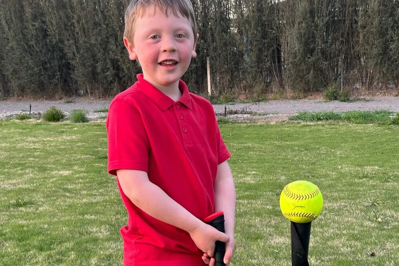 BRING ON THE FUN: Jude Warfe is excited to start T-ball next week with the Rangers