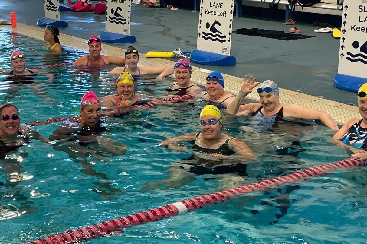 ALL SMILES: Wangaratta Amateur Swimming Club\\'s Masters swimming program is growing rapidly.