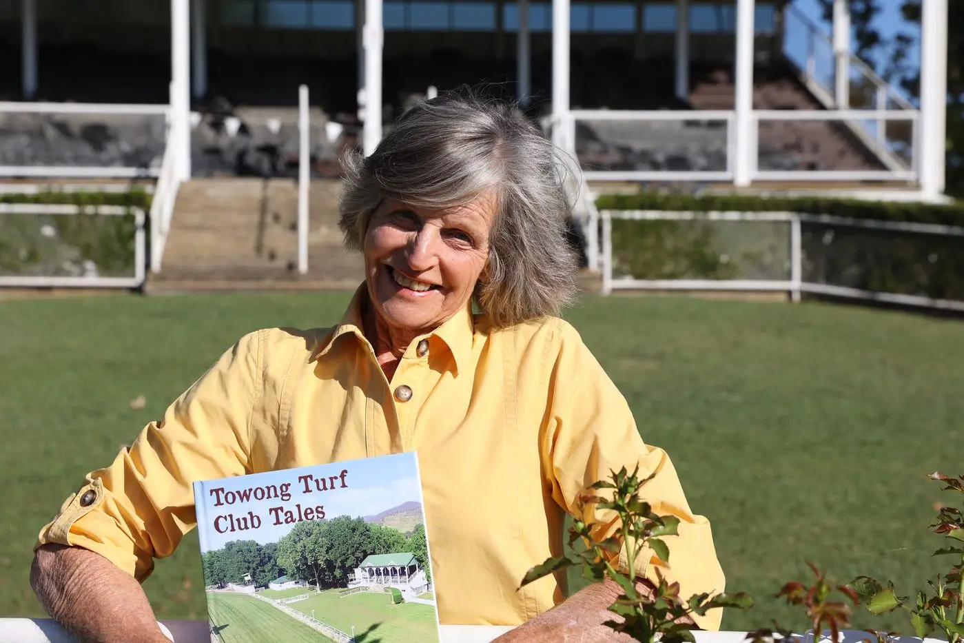 TELLING TALES: Author Dixie Coutts says her book has been a labour of love, sharing accounts of the early days of racing at the Towong Turf Club as well as some of the off-track shenanigans.