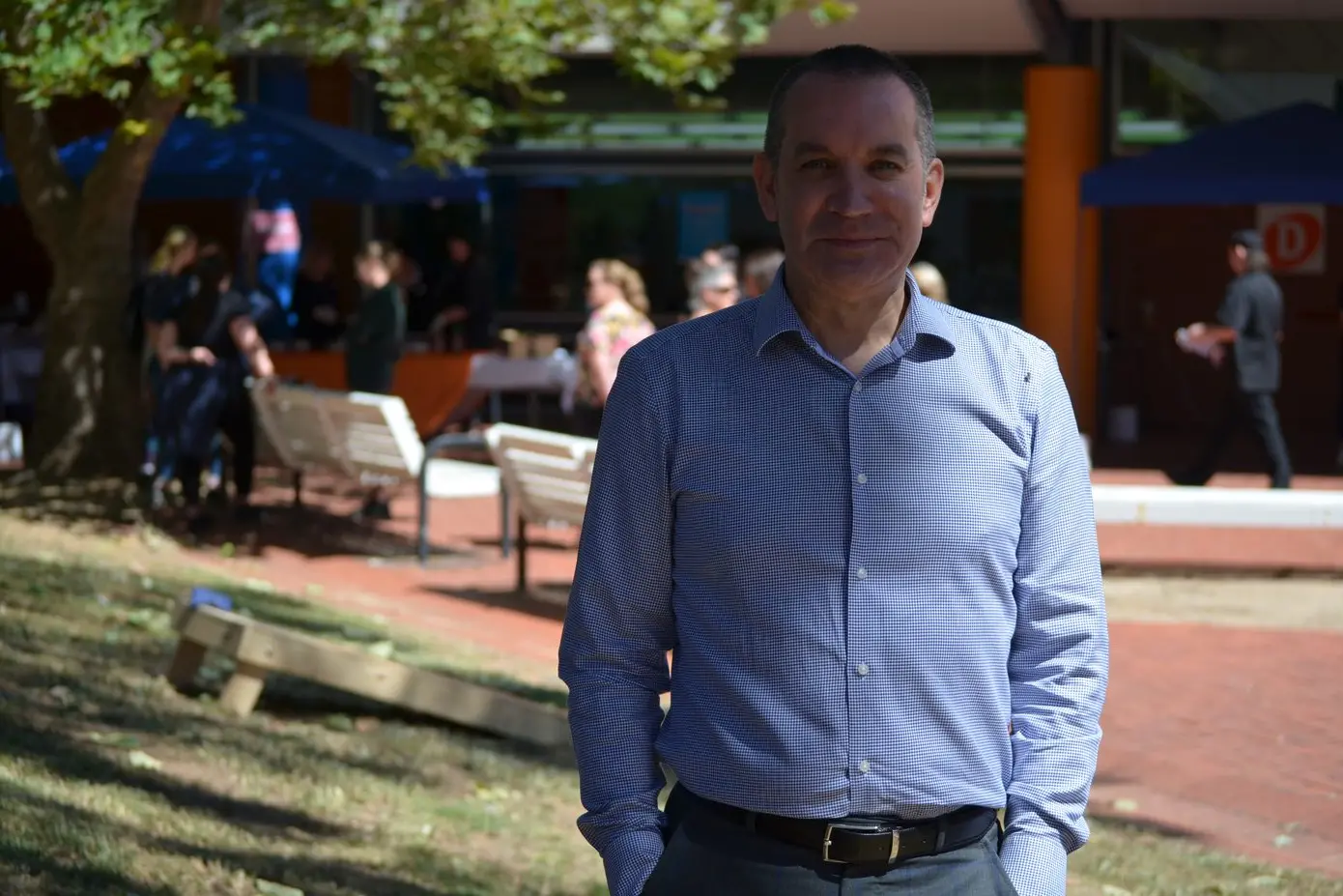 BACK TO SCHOOL: GOTAFE chief executive officer Travis Heeney on the Wangaratta campus.