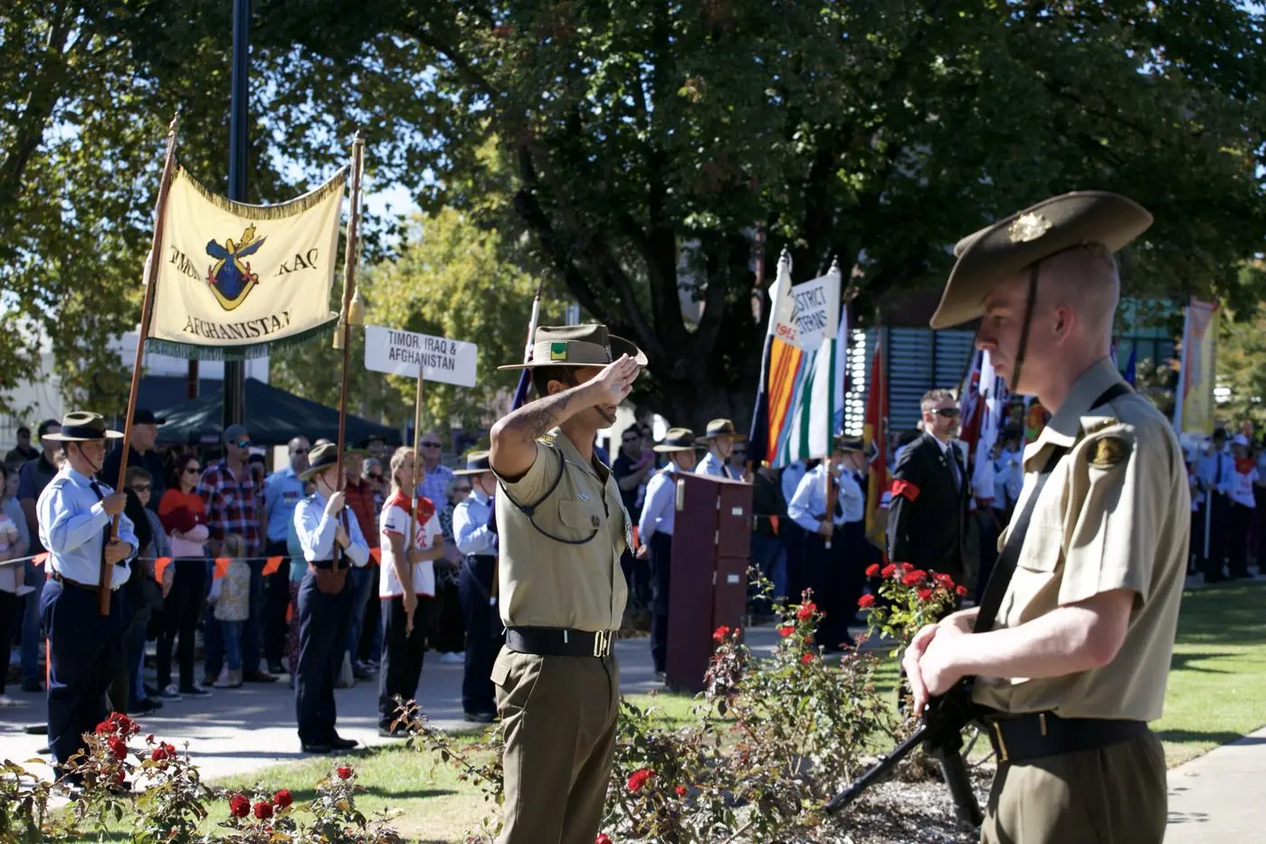 TIME TO GATHER: Attendance was strong at last year\\'s Anzac Day services in Wangaratta, and is expected to be even greater on Monday, as the rural city recognises the day under the most \\'normal\\' conditions since 2019. PHOTO: Leah Anderson\\u2013Byrne Id:23514