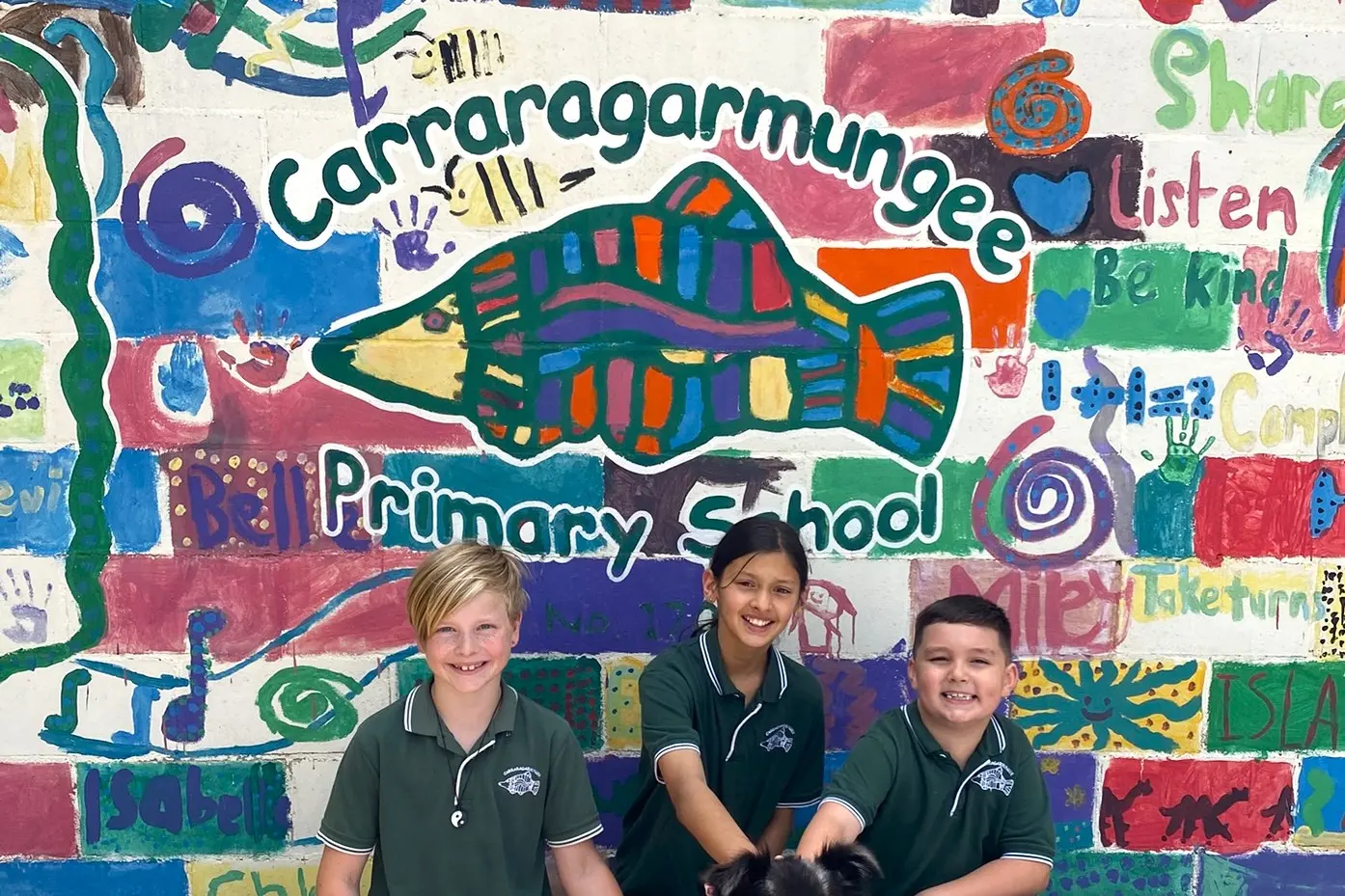 Carraragarmungee Primary School celebrates therapy dog Fenella’s graduation