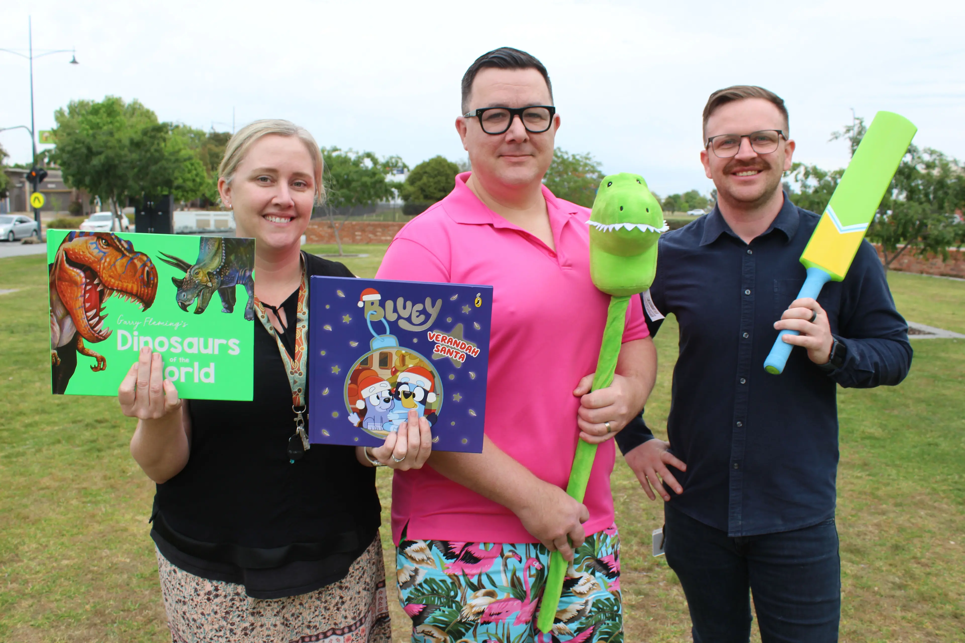 <p>CHANNELING THE HOLIDAY SPIRIT: UMFC, CAV and Gateway Health have teamed up to spread festive magic to children and young people through this year\\u2019s community appeal. Seeking your support are (from left) Jess Blum (UMFC), Shannon Miller (CAV) and Steven Bruni (Gateway Health). </p>\\n
