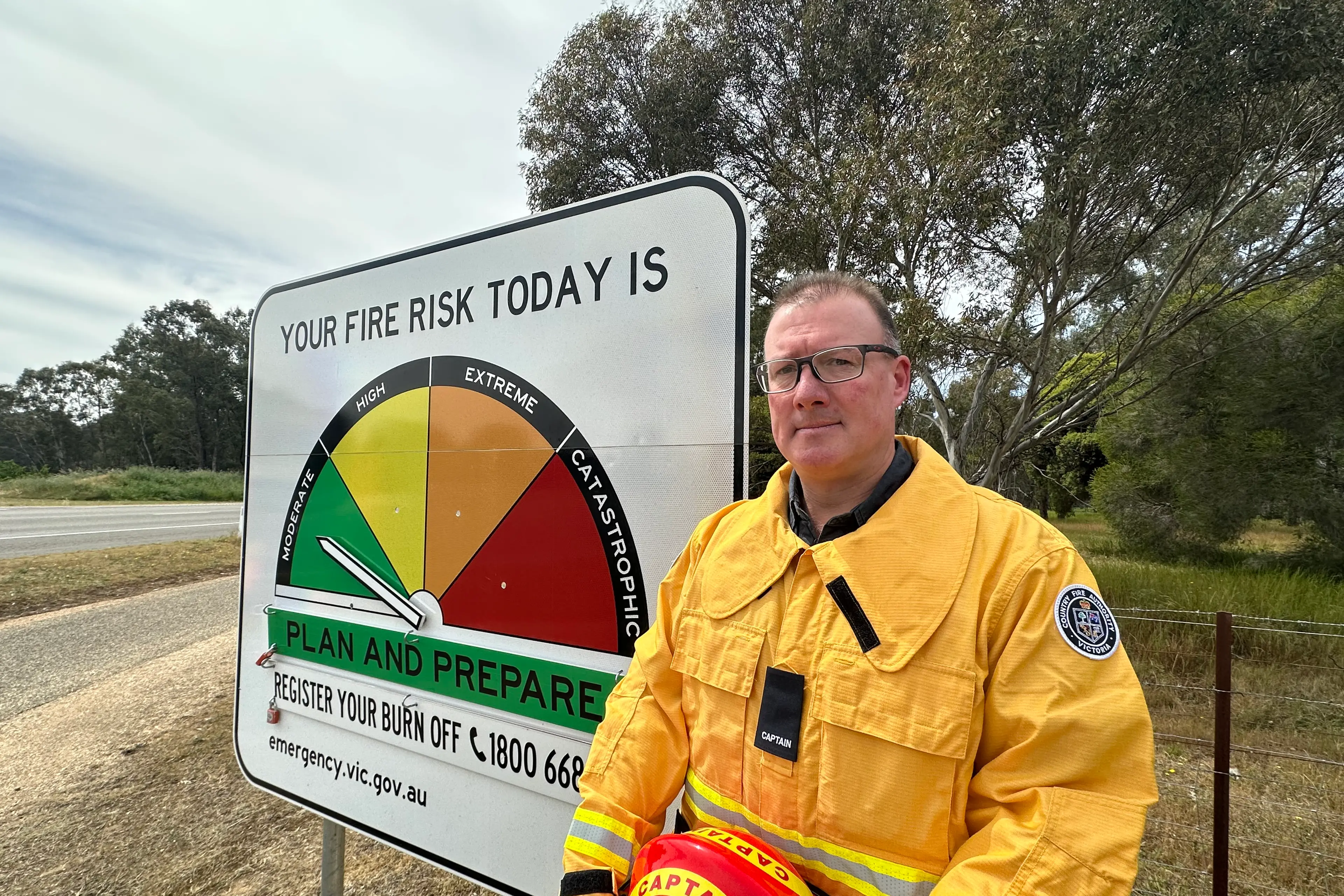 <p>WATCH THE RATING: Oxley CFA captain Brendan McDonald and the rural city brigades are encouraging the community to prepare their properties as conditions dry up prior to the commencement of the Fire Danger Period. PHOTO: Bailey Zimmermann</p>\\n